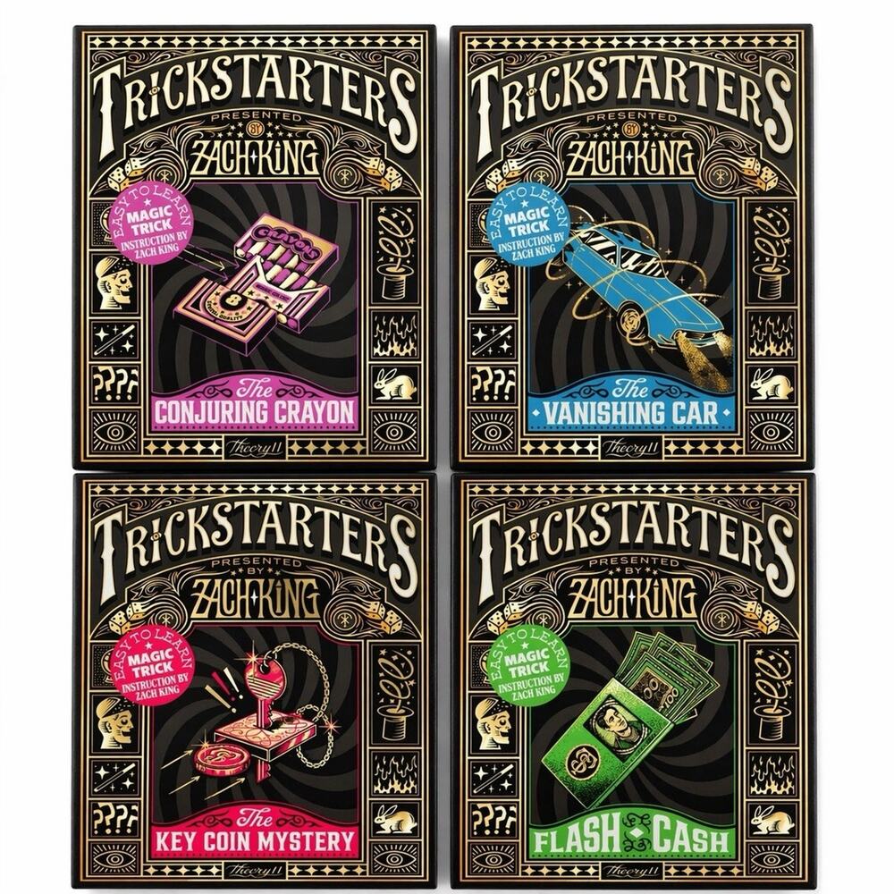 Zach King Trick Starters Magic Set Lot 4 Theory11 NEW Sealed Kits Bundle